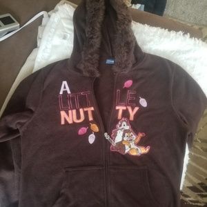 NWT Authentic Disney plush full zip Hoodie